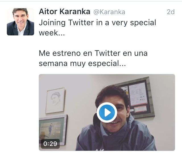 Karanka lanza su cuenta de Twitter