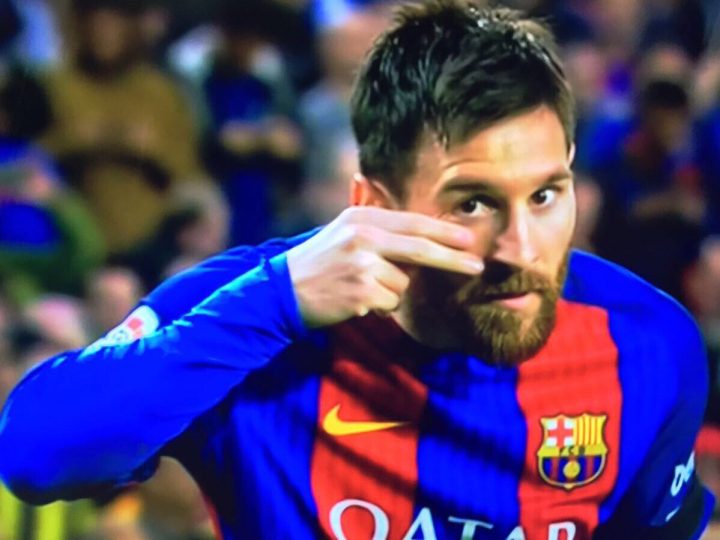 Messi dedicó su primer gol ante el Sevilla a la lucha contra el cáncer infantil