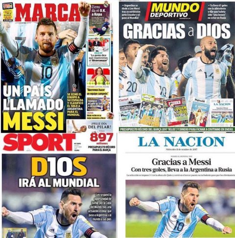 Messi, World Cup, Russia 2018, Argentina, Barcelona, Prensa