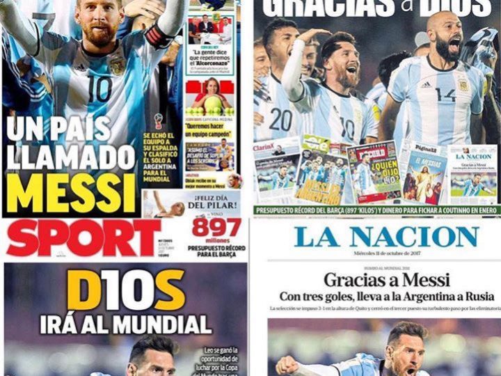La prensa mundial se rinde a los pies de Lionel Messi