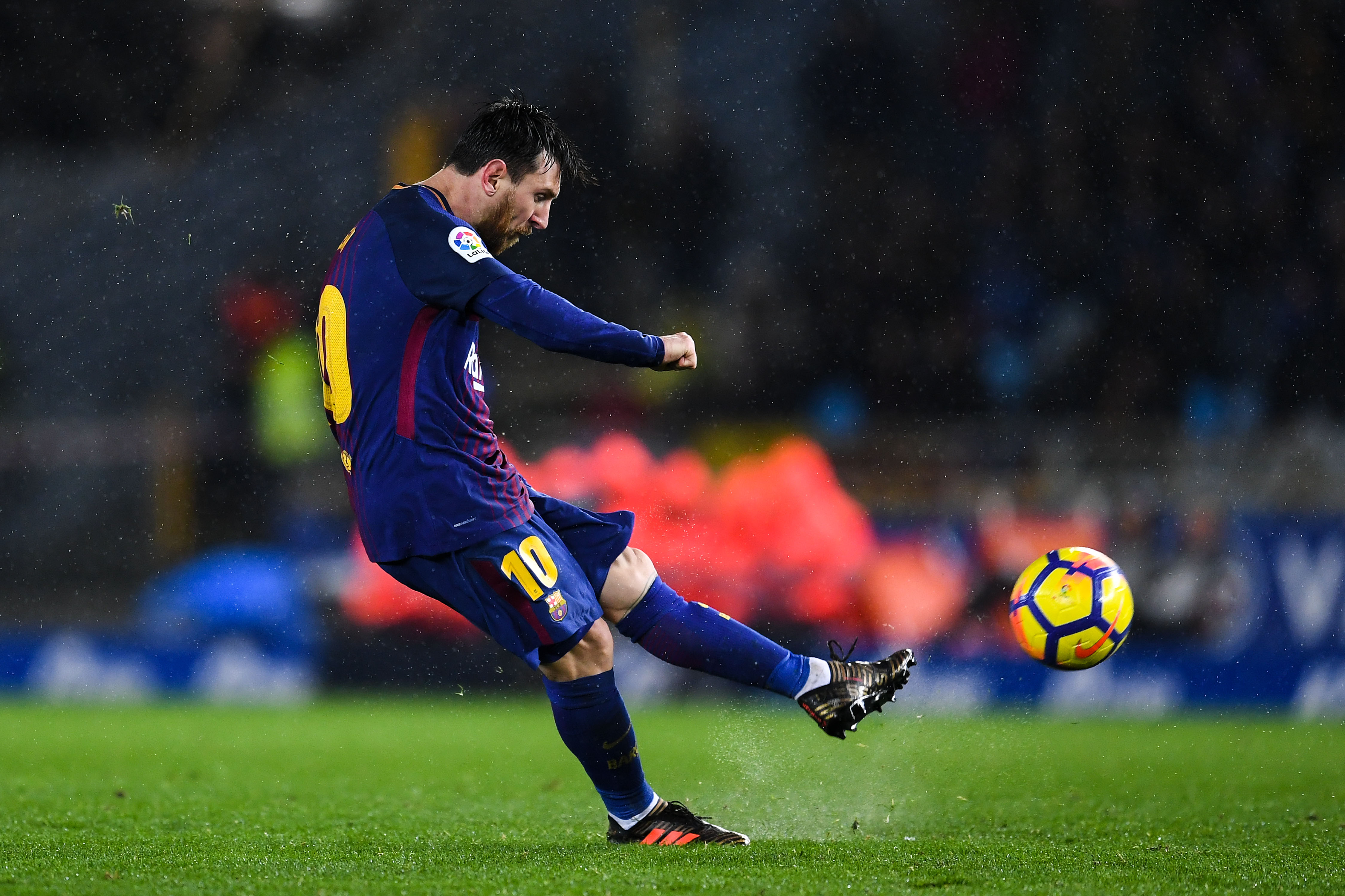 Messi free-kick Anoeta Pulga Argentina FC Barcelona