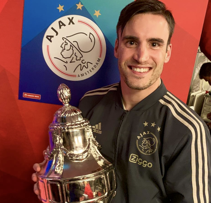 Nico Tagliafico makes history after lifting Dutch Cup, his first trophy with Ajax