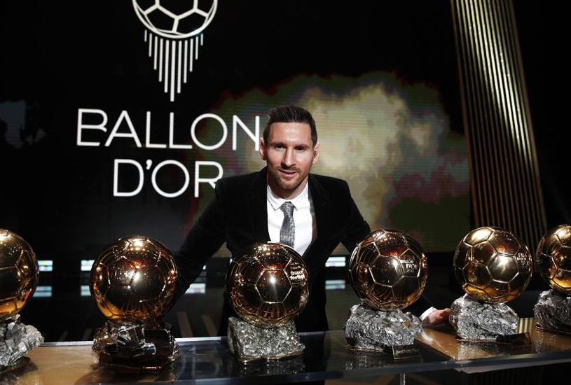 Messi picks up 6th Ballon d’Or to become award’s most decorated player