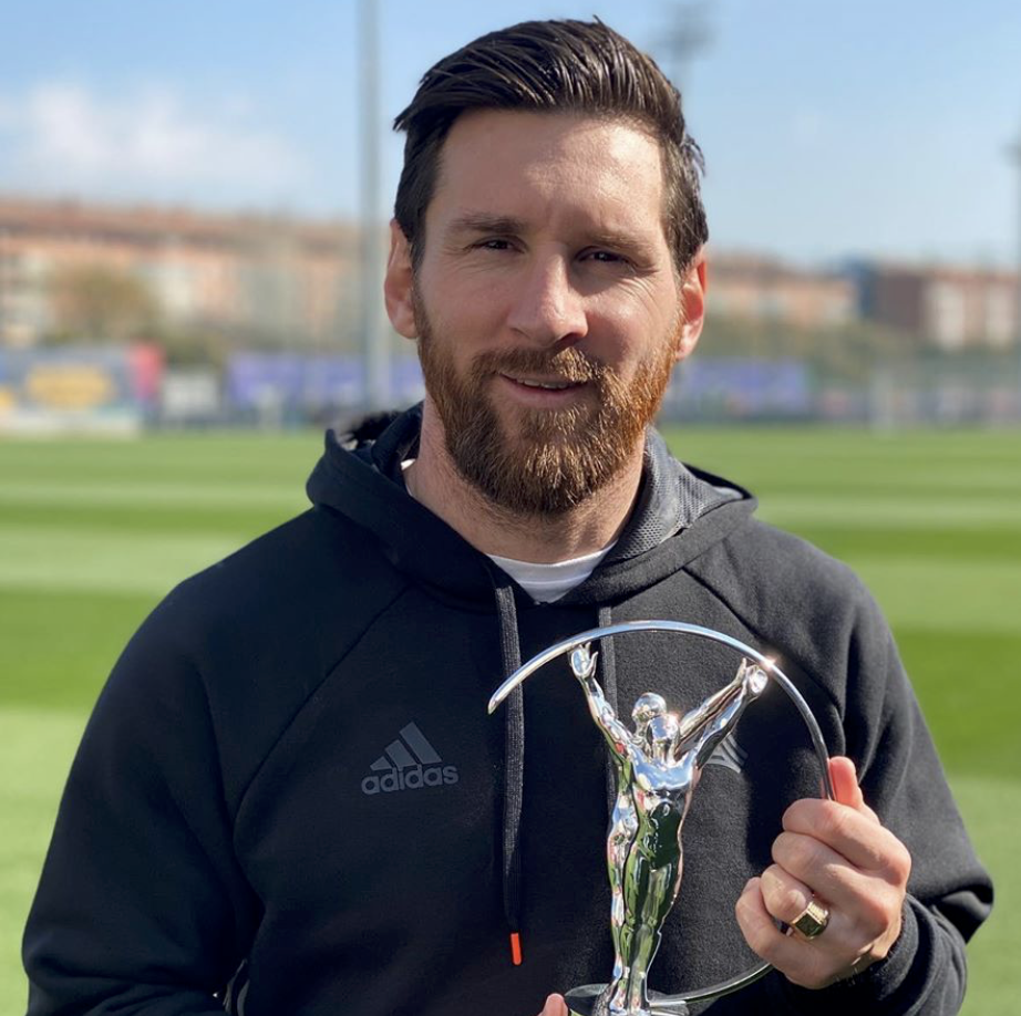 Messi becomes first footballer to claim Laureus Sportsman of the Year award
