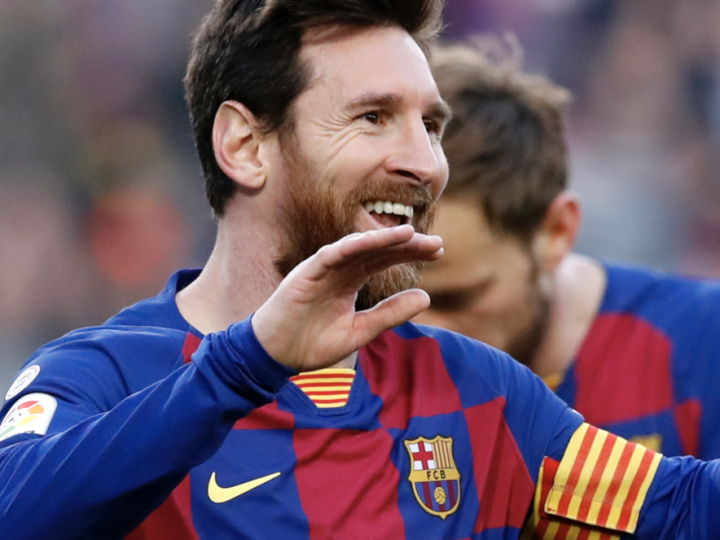Sexto póker de goles de Leo Messi con el  Barcelona