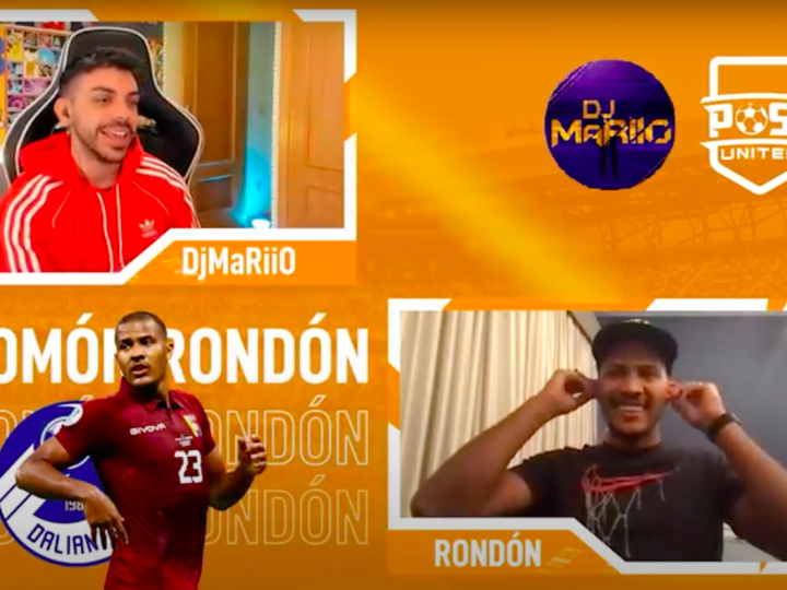 Rondón elige a sus jugadores favoritos en una divertida charla con DJMariio