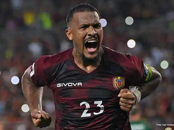 Rondón notches 40th Venezuela goal to cement place amongst South American goalscoring elite